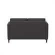 Pemberly Row Modern Loveseat in Heather Gray Fabric Upholstery
