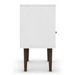 Pemberly Row Contemporary 1-Drawer Solid Wood End Table in White