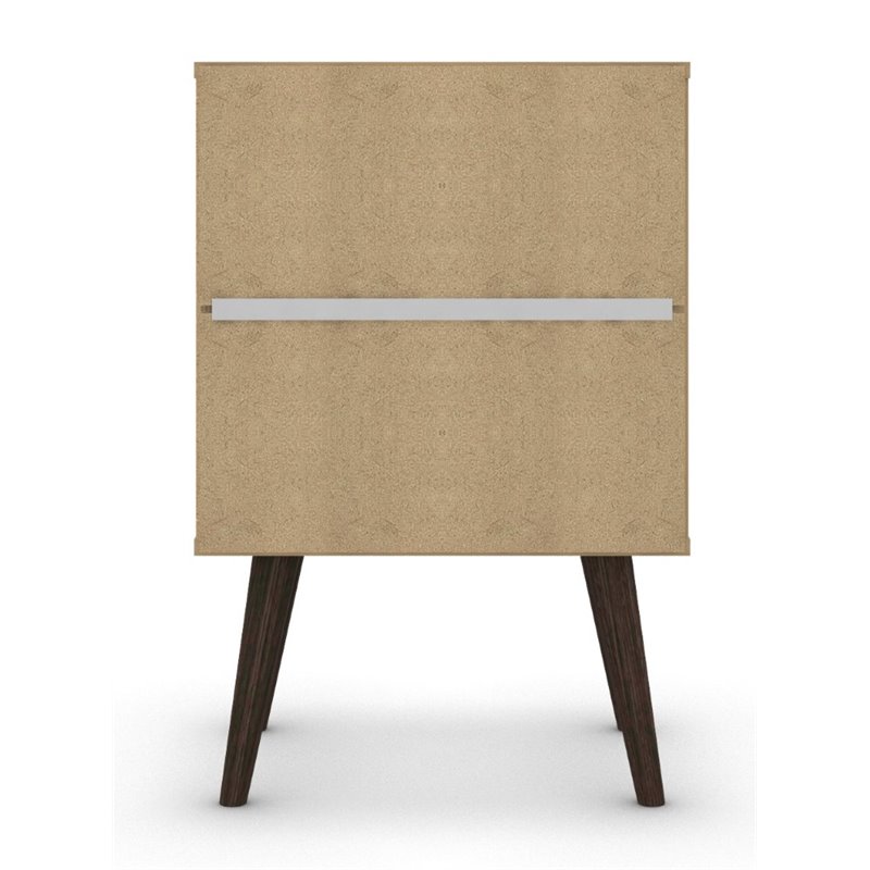 Pemberly Row Contemporary 1-Drawer Solid Wood End Table in White