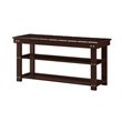 Pemberly Row Modern Utility Mudroom Bench in Espresso Wood Finish