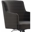 Pemberly Row Contemporary Home Office Chair in Gray Finish Fabric