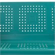 Pemberly Row Modern Metal Gliding Patio Sofa in Turquoise Finish