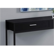 Pemberly Row Accent Table Console Entryway Narrow Sofa Bedroom Metal Black
