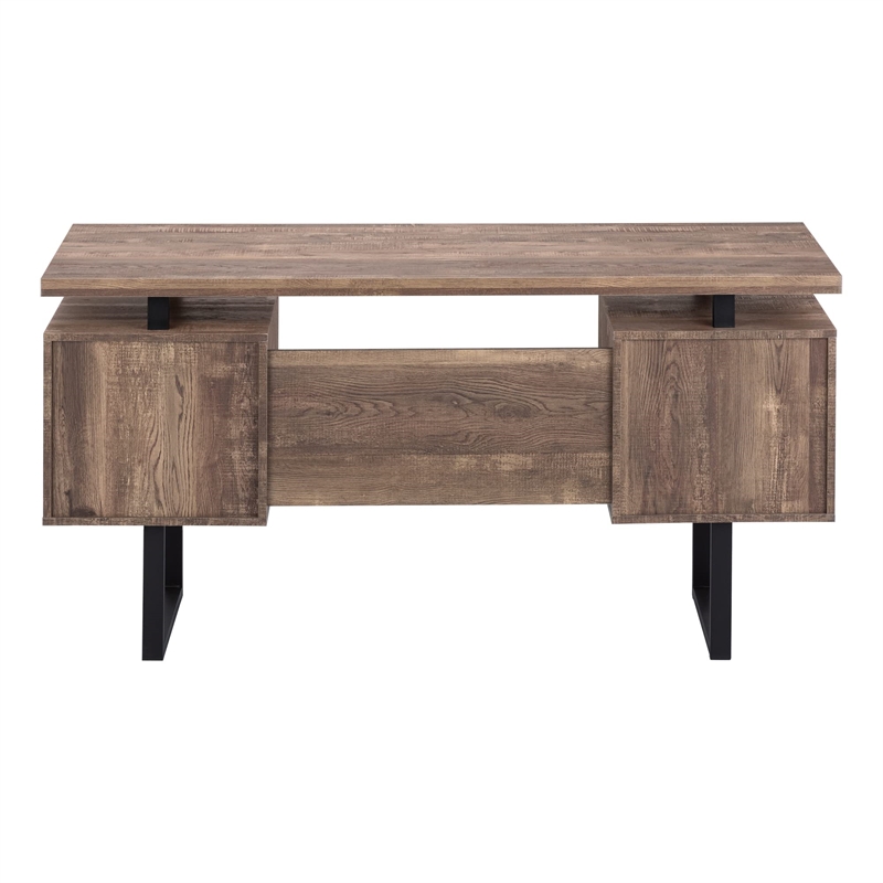 Pemberly Row Computer Desk Home Office Laptop Storage Drawers 60