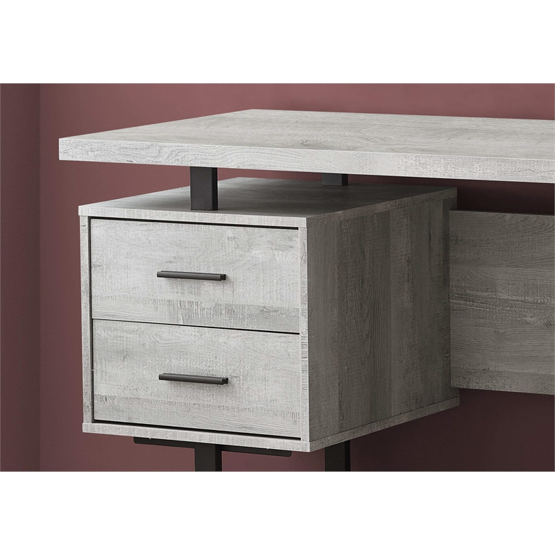 Pemberly Row Computer Desk Home Office Laptop Storage Drawers 60