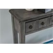 Pemberly Row Contemporary Long Wood Console Table in Gray Finish