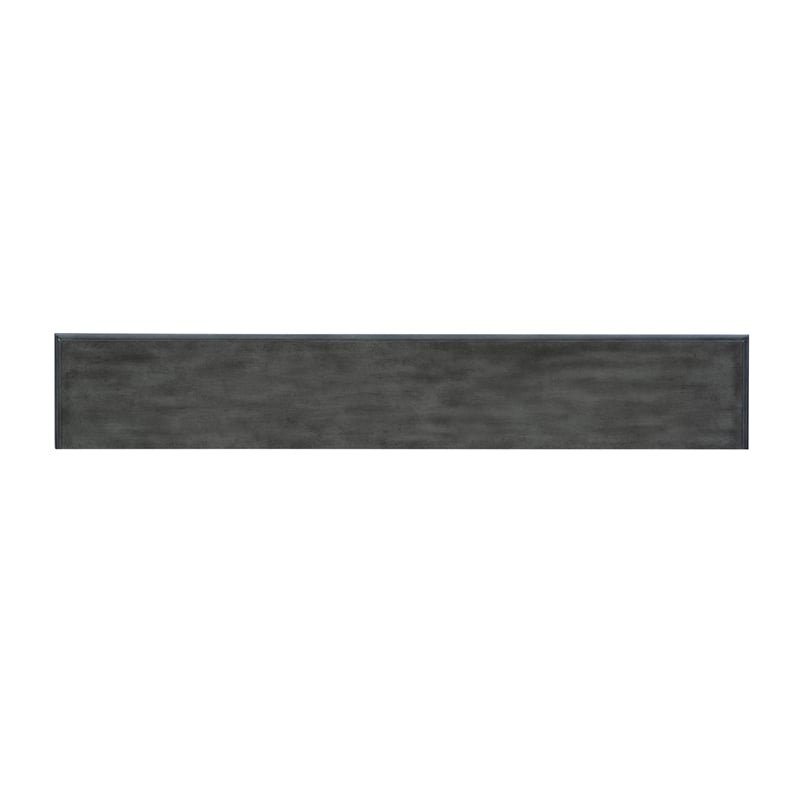 Pemberly Row Contemporary Long Wood Console Table in Gray Finish