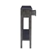 Pemberly Row Contemporary Long Wood Console Table in Gray Finish