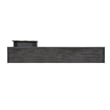 Pemberly Row Contemporary Long Wood Console Table in Gray Finish