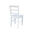 Pemberly Row Set of Two Solid Wood Ladderback Chairs in White