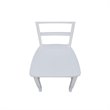 Pemberly Row Set of Two Solid Wood Ladderback Chairs in White