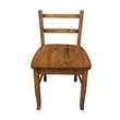 Pemberly Row Contemporary Set of Two Ladderback Chairs in Pecan
