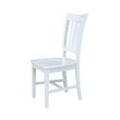 Pemberly Row Set of Two Solid Wood Splatback Chairs in White