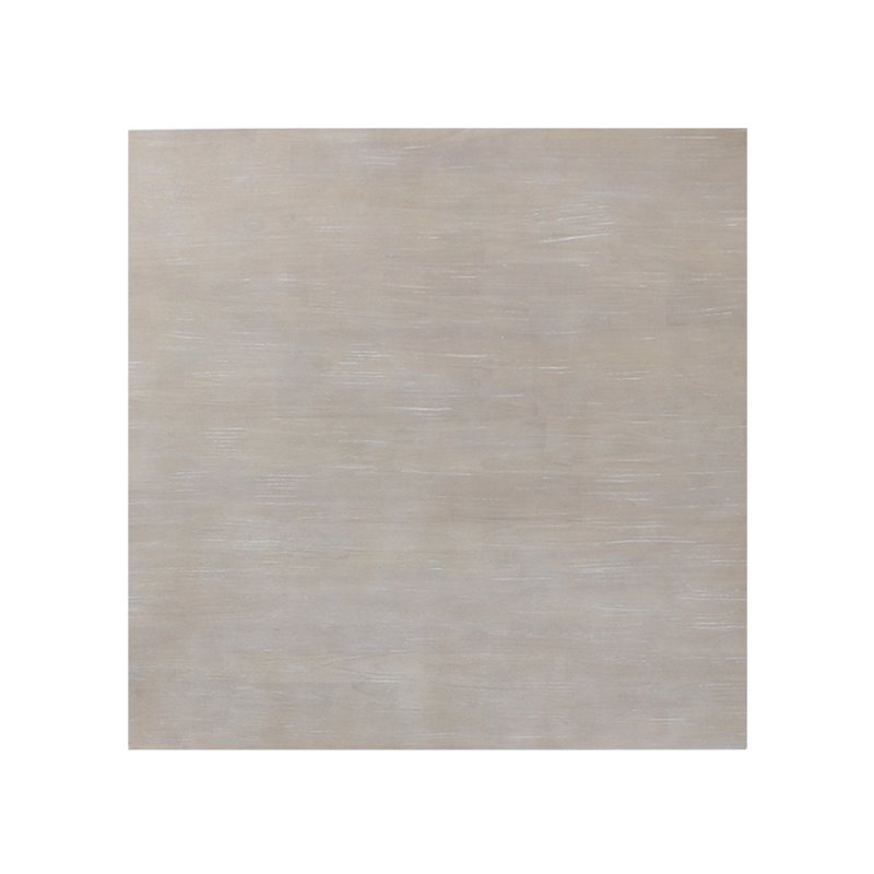 Pemberly Row Solid Wood Top Table - Dining Height in Washed Gray Taupe