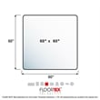 Pemberly Row Polycarbonate XXL Clear Chair Mat for Hard Floor 60 x 60 inch