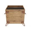 Pemberly Row Modern 1-Drawer Wood Nightstand in Natural & Gray