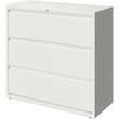 Pemberly Row 42-in Wide 3 Drawer Metal Lateral Filing Cabinet White