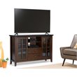 Pemberly Row Wood TV Media Stand in Russet Brown For TVs up to 55