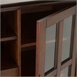 Pemberly Row Wood TV Media Stand in Russet Brown For TVs up to 55
