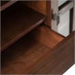 Pemberly Row Wood TV Media Stand in Russet Brown For TVs up to 55