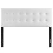 Pemberly Row Full Tufted Performance Velvet Headboard in White