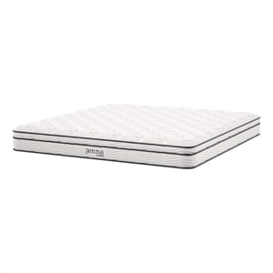 Pemberly Row 8&quot Modern Innerspring and Foam King Mattress in White