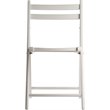Pemberly Row Transitional Solid Wood Folding Chair in White (Set of 4)