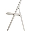Pemberly Row Transitional Solid Wood Folding Chair in White (Set of 4)