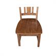 Pemberly Row Set of Two Solid Wood Splatback Chair Distressed Oak