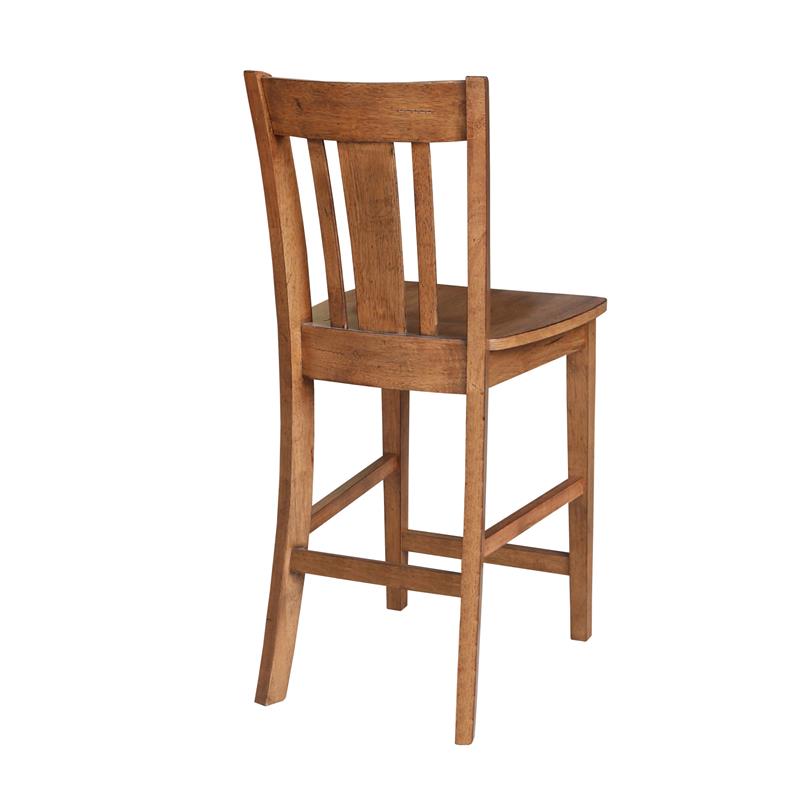Pemberly Row Solid Wood Counter Height Stool - 24