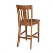 Pemberly Row Solid Wood Counter Height Stool - 24