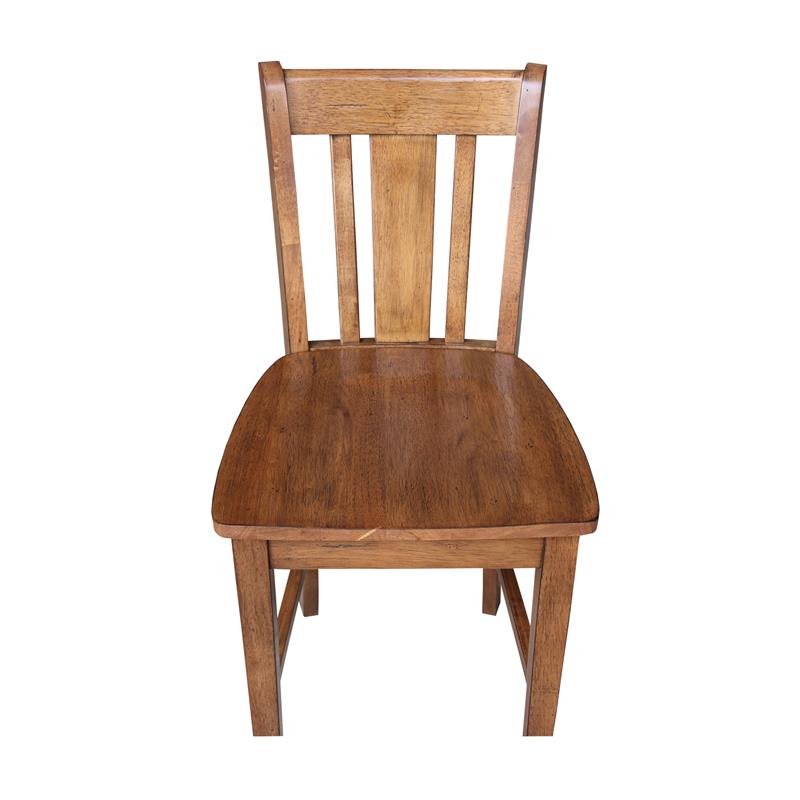 Pemberly Row Solid Wood Counter Height Stool - 24