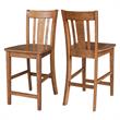Pemberly Row Solid Wood Counter Height Stool - 24
