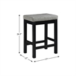 Pemberly Row 4 Piece Wood Counter Height Dining Set in Black
