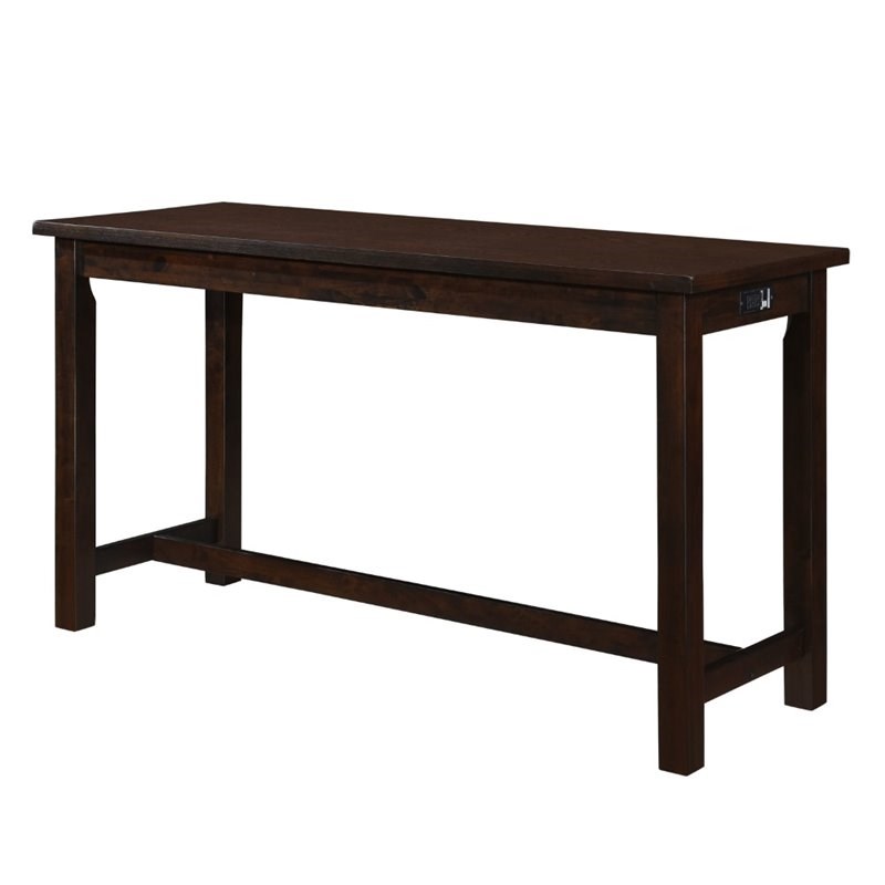 Pemberly Row 4 Piece Wood Counter Height Dining Set in Espresso