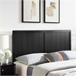 Pemberly Row Twin Modern Rubberwood and MDF Headboard in Black