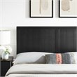 Pemberly Row Twin Modern Rubberwood and MDF Headboard in Black
