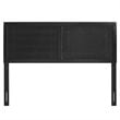 Pemberly Row Twin Modern Rubberwood and MDF Headboard in Black