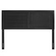 Pemberly Row Full Modern Rubberwood and MDF Headboard in Black