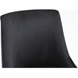 Pemberly Row Swivel Adjustable Black Velvet and Gold Office Chair