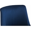 Pemberly Row Swivel Adjustable Navy Velvet and Gold Office Chair