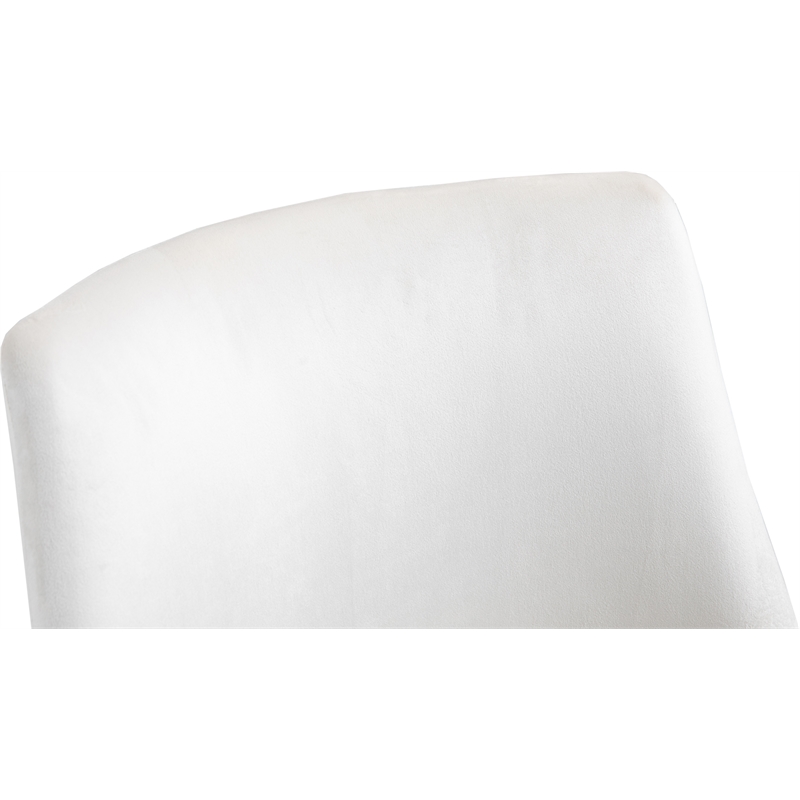 Pemberly Row Swivel Adjustable Cream Velvet and Gold Office Chair