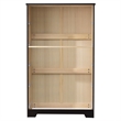 Pemberly Row Solid Pine Wood 5 Drawer Chest Dresser in Tobacco