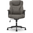 Pemberly Row Contemporary Office Chair Gray Finish Bonded Leather