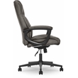 Pemberly Row Contemporary Office Chair Gray Finish Bonded Leather