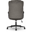 Pemberly Row Contemporary Office Chair Gray Finish Bonded Leather