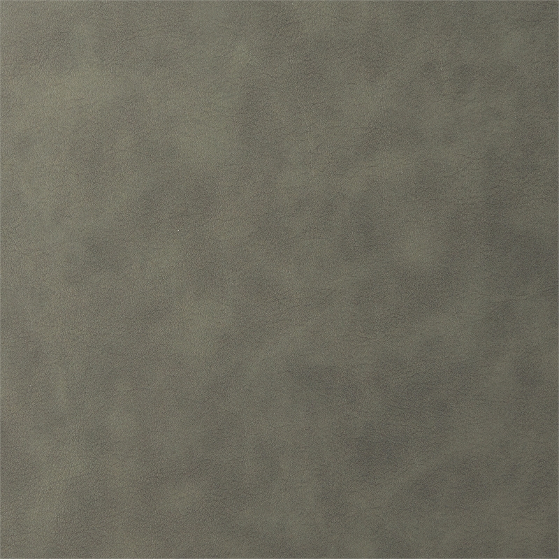 Pemberly Row Contemporary Office Chair Gray Finish Bonded Leather