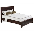 Pemberly Row Contemporary Solid Wood Full Platform Bed in Walnut