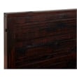 Pemberly Row Contemporary Solid Wood Full Platform Bed in Walnut