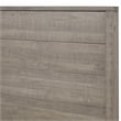 Pemberly Row Modern Solid Wood King Platform Bed in Driftwood Gray